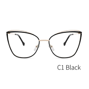 Metal Glasses Frame Women Cat Eye Myopia Computer Eyeglasses Frame  Lady Stylish Eyewear High Quality MS3535