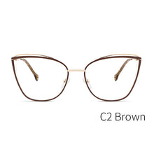 Load image into Gallery viewer, Metal Glasses Frame Women Cat Eye Myopia Computer Eyeglasses Frame  Lady Stylish Eyewear High Quality MS3535