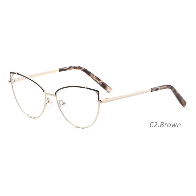 KANSEPT Metal Women Cat Eye Prescription Eyeglasses Frame Stylish Optical Glasses Frame For Women 2023  FK1571