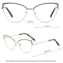 Load image into Gallery viewer, KANSEPT Metal Women Cat Eye Prescription Eyeglasses Frame Stylish Optical Glasses Frame For Women 2023  FK1571