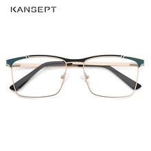 Carica l&#39;immagine nel visualizzatore di Gallery, KANSEPT Optical Glasses Frame Men 2023 Retro Square Prescription Eyeglasses Myopia Metal Spectacle Eyewear 202307