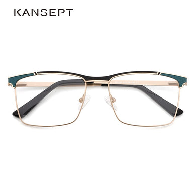 KANSEPT Optical Glasses Frame Men 2023 Retro Square Prescription Eyeglasses Myopia Metal Spectacle Eyewear 202307