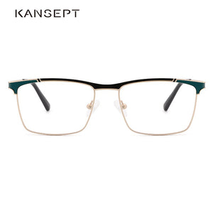KANSEPT Optical Glasses Frame Men 2023 Retro Square Prescription Eyeglasses Myopia Metal Spectacle Eyewear 202307