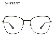 Carica l&#39;immagine nel visualizzatore di Gallery, KANSEPT Women Cat Eye Prescription Glasses Frame Vintage Optical Eyeglasses Women Myopia Eyewear 2023 MG3683