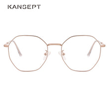 Load image into Gallery viewer, KANSEPT Women Glasses Frame Ins Popular Women Optical Brand Design Eye Glasses Frame Rose Gold Eyewear