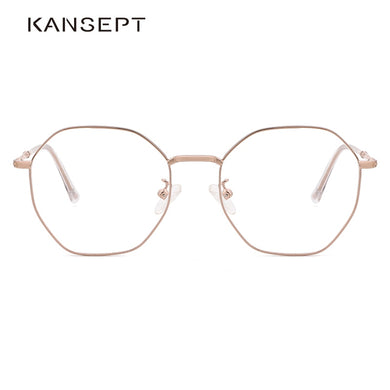 KANSEPT Women Glasses Frame Ins Popular Women Optical Brand Design Eye Glasses Frame Rose Gold Eyewear