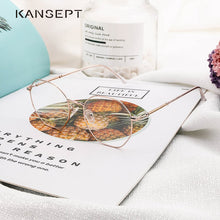 Load image into Gallery viewer, KANSEPT Women Glasses Frame Ins Popular Women Optical Brand Design Eye Glasses Frame Rose Gold Eyewear