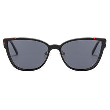 Load image into Gallery viewer, KANSEPT Women Metal 2 In 1 Style Magnetic Polarizing Sunglasses Clip Set Cat Eye Fashionable Spectacle Frame