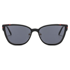 KANSEPT Women Metal 2 In 1 Style Magnetic Polarizing Sunglasses Clip Set Cat Eye Fashionable Spectacle Frame