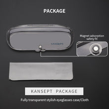 Load image into Gallery viewer, KANSEPT Women Metal Eyeglasses Frame Popular 2 In 1 Cap on Magnetic Optical Myopia Sunglasses Prescription Glasses Frame FN19003