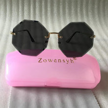 Load image into Gallery viewer, KAPELUS 2023 Round Sunglasses Show A Slim And Well-Matched Pair Of Rimless Sunglasses  Outdoor chameleons for men and women Bran