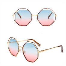Load image into Gallery viewer, KAPELUS Bicircle Hollow-Out Metal Leopard Print Sunglasses Women&#39;s Sunglasses