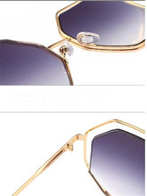 Load image into Gallery viewer, KAPELUS Bicircle Hollow-Out Metal Leopard Print Sunglasses Women&#39;s Sunglasses