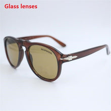 Carica l'immagine nel visualizzatore di Gallery, KAPELUS Brand sunglasses   brown sunglasses Dark green glass lens sunglasses UV protection 400 sunglasses