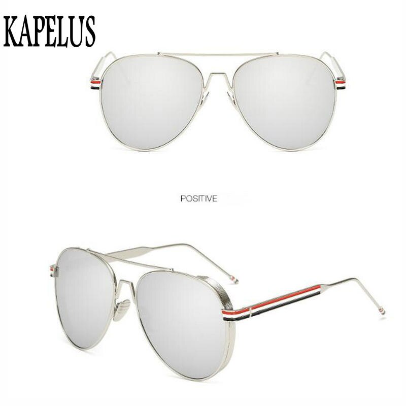 KAPELUS Classic Men's Polarized Sunglasses Men's Metal Thick Edge Sunglasses Thom UV 400 Sunglasses