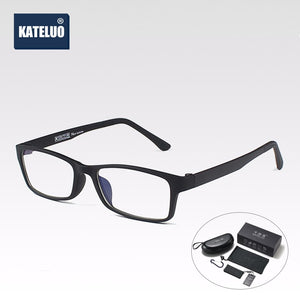 KATELUO 2022 Anti Blue Light Glasses Tungsten Computer Glasses Anti Fatigue Radiation-resistant Eyeglasses Frame for Men/Women