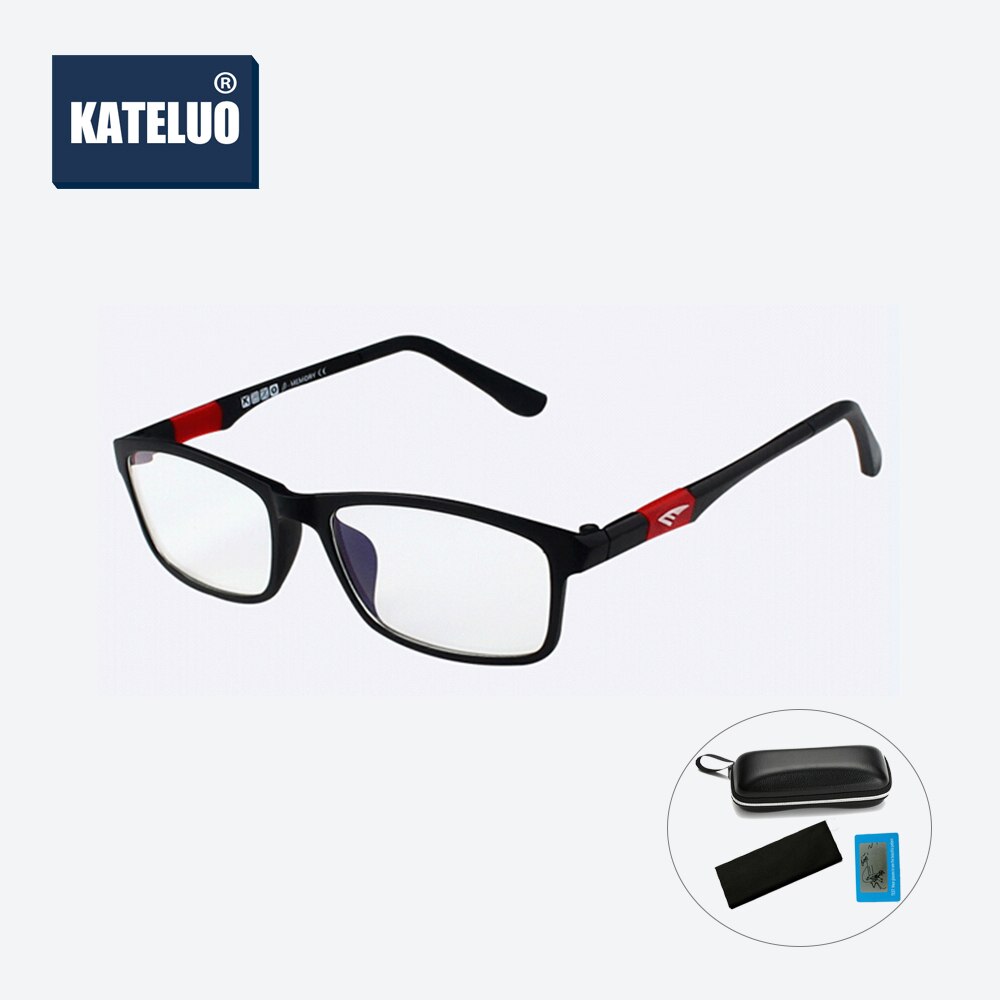 KATELUO 2023 Anti Blue Light Glasses Tungsten Computer Glasses Anti Fatigue Radiation-resistant Glasses Eyeglasses Frame 13022