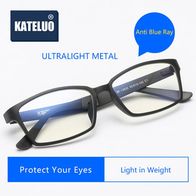 KATELUO 2023 Unisex Computer Goggles Anti Blue Light Laser Fatigue Radiation-resistant Glasses Eyeglasses Frame for Women/Men