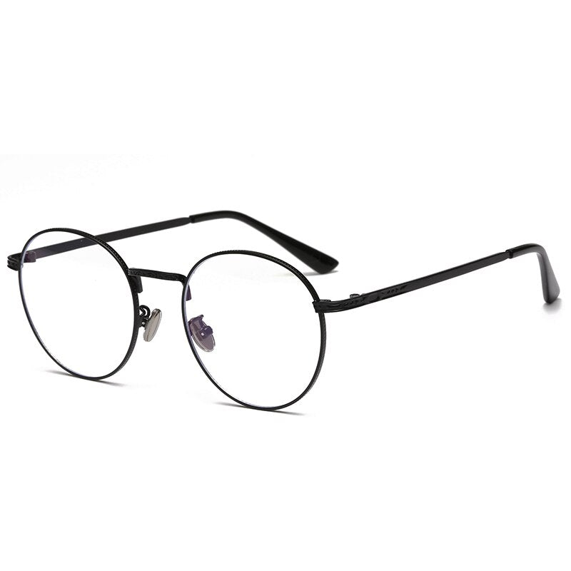 KATELUO Occhiali per Computer Occhiali Rotondi Anti Blu Laser Ray Affaticamento Resistente alle Radiazioni UV400 Occhiali Telaio Occhiali 1001 