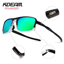 Load image into Gallery viewer, KDEAM 2023 Square Sunglasses TR90 Frame Men Polarized Sport  Eyewear Comfortable silicone non-slip UV400 5 Colors KD222