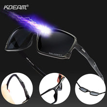 Load image into Gallery viewer, KDEAM 2023 Square Sunglasses TR90 Frame Men Polarized Sport  Eyewear Comfortable silicone non-slip UV400 5 Colors KD222