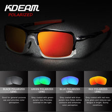 Load image into Gallery viewer, KDEAM 2023 Square Sunglasses TR90 Frame Men Polarized Sport  Eyewear Comfortable silicone non-slip UV400 5 Colors KD222