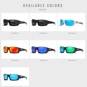 KDEAM 2023 High-End Sports Goggles TR90 Polarized Sunglasses Men Hiking Fishing Sun Glasses With Zipper Case