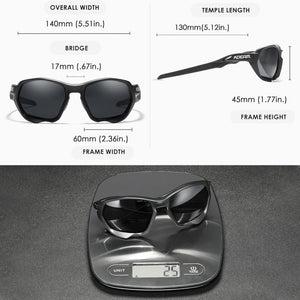 KDEAM 2023 Italian Design TR90 Polarized Sunglasses Men Women Goggles Safety Gafas de sol UV400 Dropshiping Unbreakable