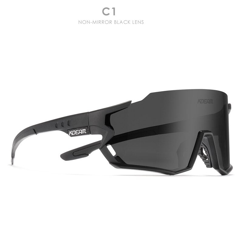 KDEAM 2023 Sports Men Polarized Sunglasses Ultra Light Rock Climbing Sunglass Sport TR90 Goggles Male KD715