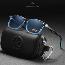 Load image into Gallery viewer, KDEAM All Matching Square Polarized Sunglasses For Men Women TR90 Material Frame Spring Hinges KD398