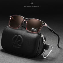 Load image into Gallery viewer, KDEAM All Matching Square Polarized Sunglasses For Men Women TR90 Material Frame Spring Hinges KD398