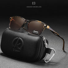 Load image into Gallery viewer, KDEAM All Matching Square Polarized Sunglasses For Men Women TR90 Material Frame Spring Hinges KD398