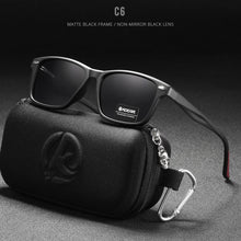 Load image into Gallery viewer, KDEAM All Matching Square Polarized Sunglasses For Men Women TR90 Material Frame Spring Hinges KD398
