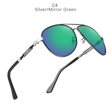 Load image into Gallery viewer, KDEAM Cat.3 Polarized Sunglasses Men Pilot 62mm Lens Designer Driving Sun Glasses with Zipper Case