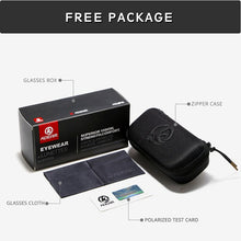 Load image into Gallery viewer, KDEAM Cat.3 Polarized Sunglasses Men Pilot 62mm Lens Designer Driving Sun Glasses with Zipper Case