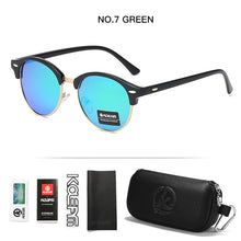 Load image into Gallery viewer, KDEAM Classic Design Round Sunglasses Men Women Polarized Mirror Glasses Protective Box Included CE