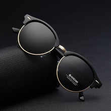 Load image into Gallery viewer, KDEAM Classic Design Round Sunglasses Men Women Polarized Mirror Glasses Protective Box Included CE