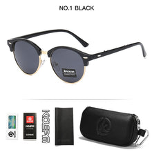 Load image into Gallery viewer, KDEAM Classic Design Round Sunglasses Men Women Polarized Mirror Glasses Protective Box Included CE