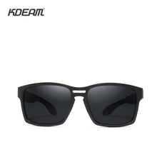 Load image into Gallery viewer, KDEAM Clear View Mirror Men&#39;s Sunglasses TR90 Frame with Elastic Rubber Cover Polarized Sunglasses Sport oculos de sol KD503