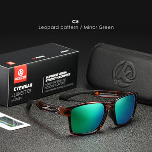 KDEAM Clear View Mirror Men's Sunglasses TR90 Frame with Elastic Rubber Cover Polarized Sunglasses Sport oculos de sol KD503