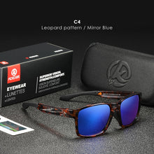 Load image into Gallery viewer, KDEAM Clear View Mirror Men&#39;s Sunglasses TR90 Frame with Elastic Rubber Cover Polarized Sunglasses Sport oculos de sol KD503
