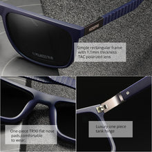 Load image into Gallery viewer, KDEAM Comfort Soft Black Men Polarized Sunglasses TR90 Material Spring Hinges Driving Glasses Male Category 3
