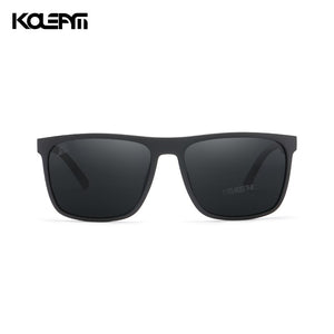 KDEAM Comfort Soft Black Men Polarized Sunglasses TR90 Material Spring Hinges Driving Glasses Male Category 3