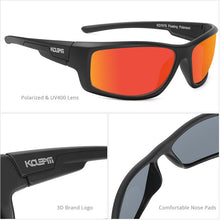 Load image into Gallery viewer, KDEAM  Polarized Floating Sunglasses TPX Nylon UV400 Men Women Gafas de sol Swimming Shades Glasses Beach Travelling