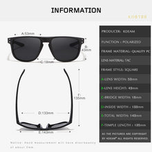 Carica l&#39;immagine nel visualizzatore di Gallery, KDEAM Durable Lightweight Polarized Sunglasses All-fit Size Sun Glasses Men Coating Lens Minimize Glare Hard Case included