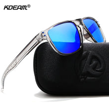Load image into Gallery viewer, KDEAM Durable Lightweight Polarized Sunglasses All-fit Size Sun Glasses Men Coating Lens Minimize Glare Hard Case included