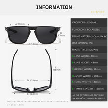 Load image into Gallery viewer, KDEAM Durable Lightweight Polarized Sunglasses All-fit Size Sun Glasses Men Coating Lens Minimize Glare Hard Case included