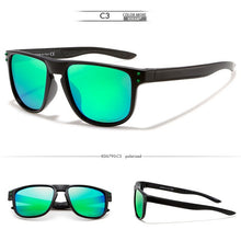 Carica l&#39;immagine nel visualizzatore di Gallery, KDEAM Durable Lightweight Polarized Sunglasses All-fit Size Sun Glasses Men Coating Lens Minimize Glare Hard Case included
