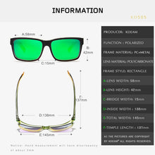 Load image into Gallery viewer, KDEAM For Men Polarized Sunglasses Sport Crazy Colors Sun Glasses Elmore Blocking-UV Shades With Box