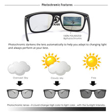 Load image into Gallery viewer, KDEAM Guy's All Matching Polarized Sunglasses Night Sight/Pochromic Driving Glasses UV400  Colors of KD156 CE